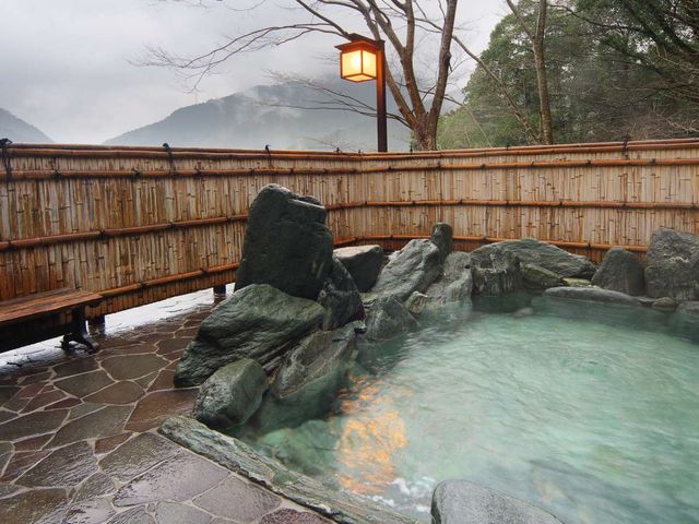 祖谷渓温泉 ホテル秘境の湯 女性露天風呂