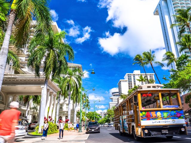 ビーチリゾートと繁華街の距離イメージ