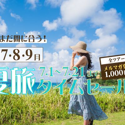 まだまだ間に合う夏旅タイムセール 屋久島・奄美イメージ