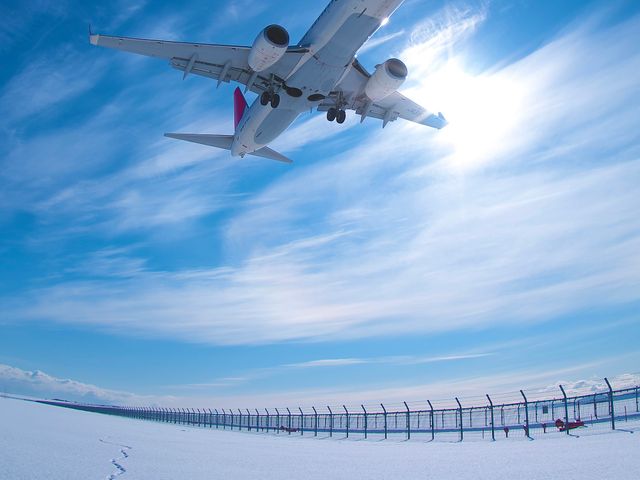 旭川空港は就航率99%イメージ