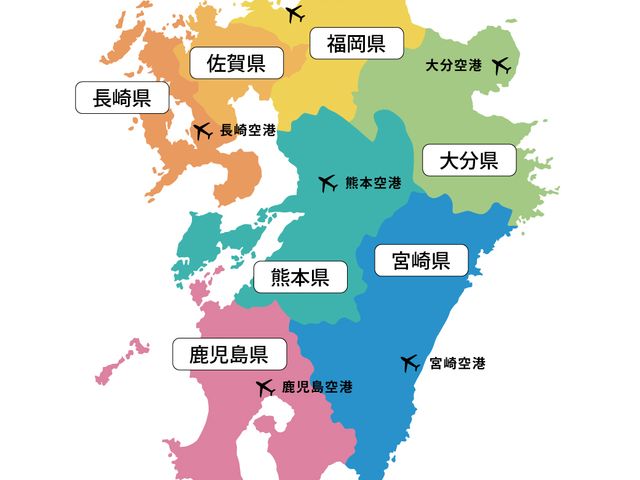 地図 エリアから選ぶ九州旅行 鹿児島発 九州旅行 九州ツアーなら格安旅行のj Trip