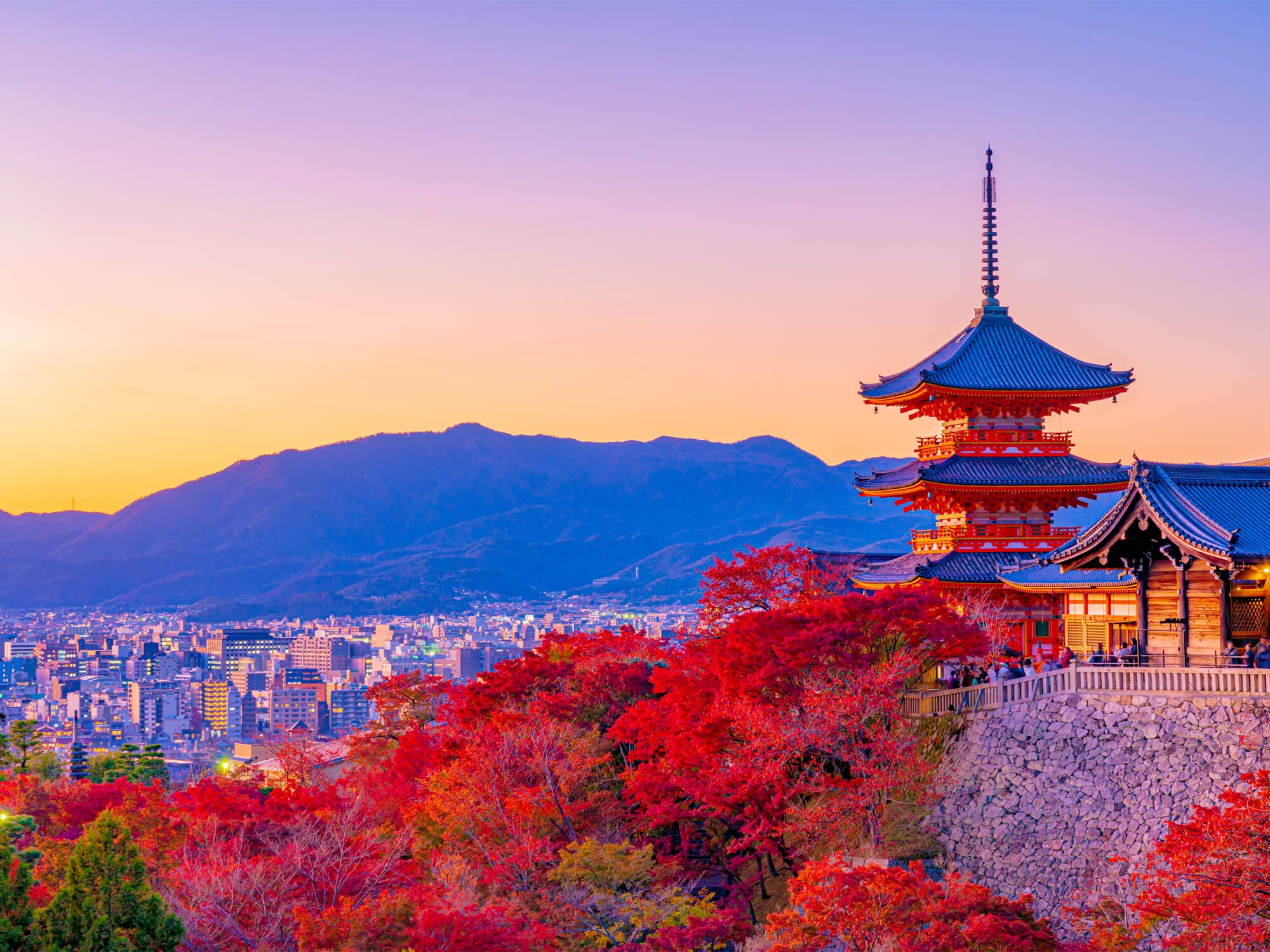 清水寺の紅葉