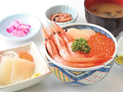 函館 選べる3種海鮮丼・いか刺し付グルメプランイメージ