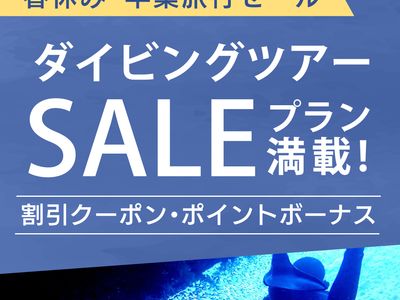 春休み・卒業旅行セール 沖縄ダイビングツアーイメージ