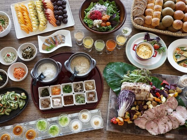 EMウェルネス 暮らしの発酵ライフスタイルリゾート 朝食一例