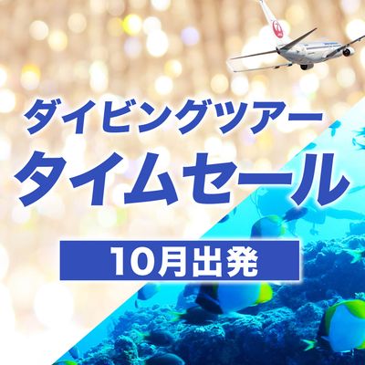 10月出発ダイビングツアー JALタイムセールイメージ