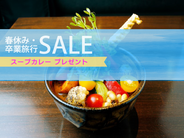 <春休みセール>札幌スープカレー SOUL STORE特典付き北海道旅イメージ