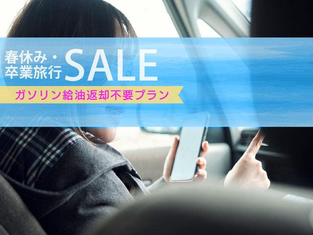 <春休みセール>給油不要特典付き レンタカー付周遊プランイメージ