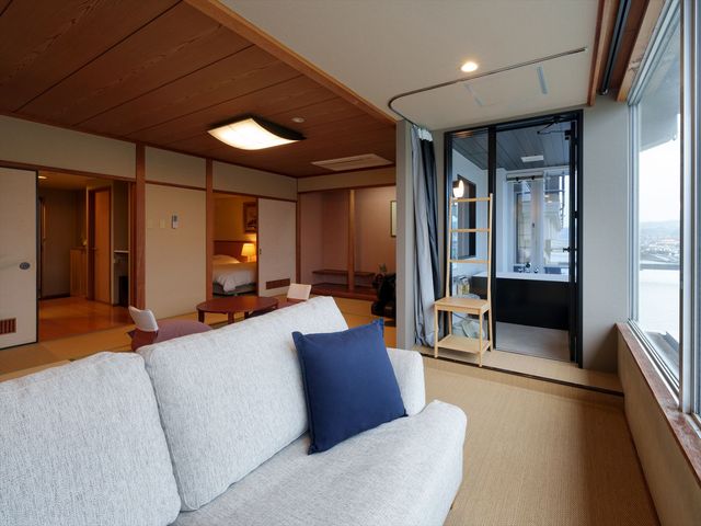 【川側】展望風呂付＜かけ流し温泉＞プレミアム和洋室 601の画像