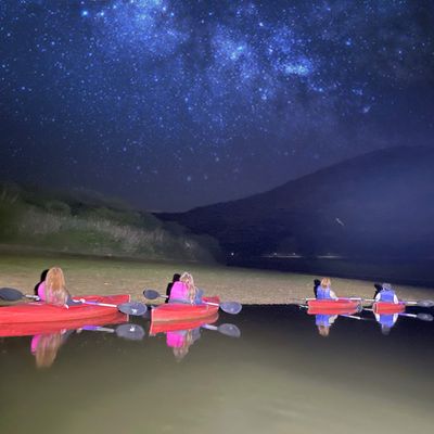 ナイトカヌーと満天の星空観察イメージ
