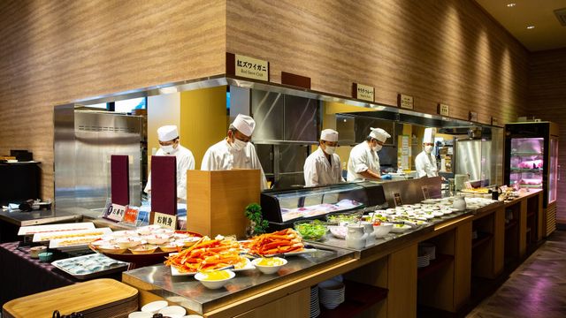 別府温泉　灯りの宿　燈月 ビュッフェ会場