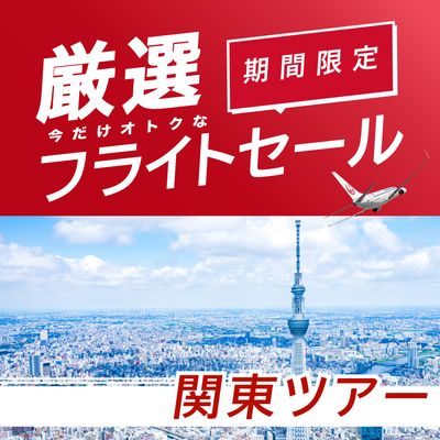 厳選フライトセール 東京旅行イメージ