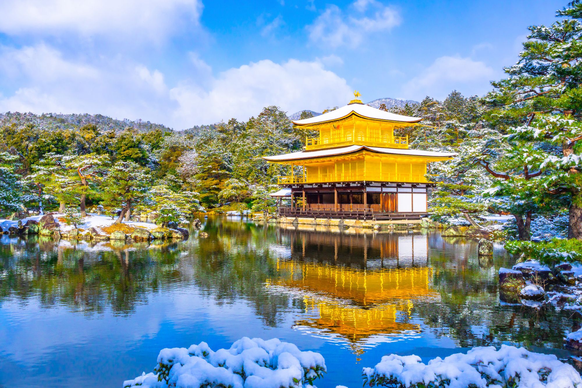 冬の金閣寺